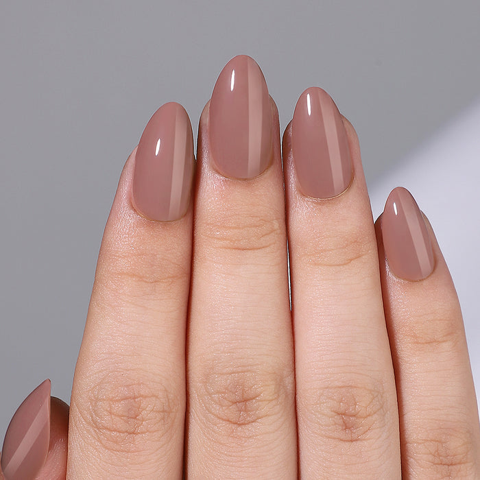 Balmain Beige Press-On Gel Nails