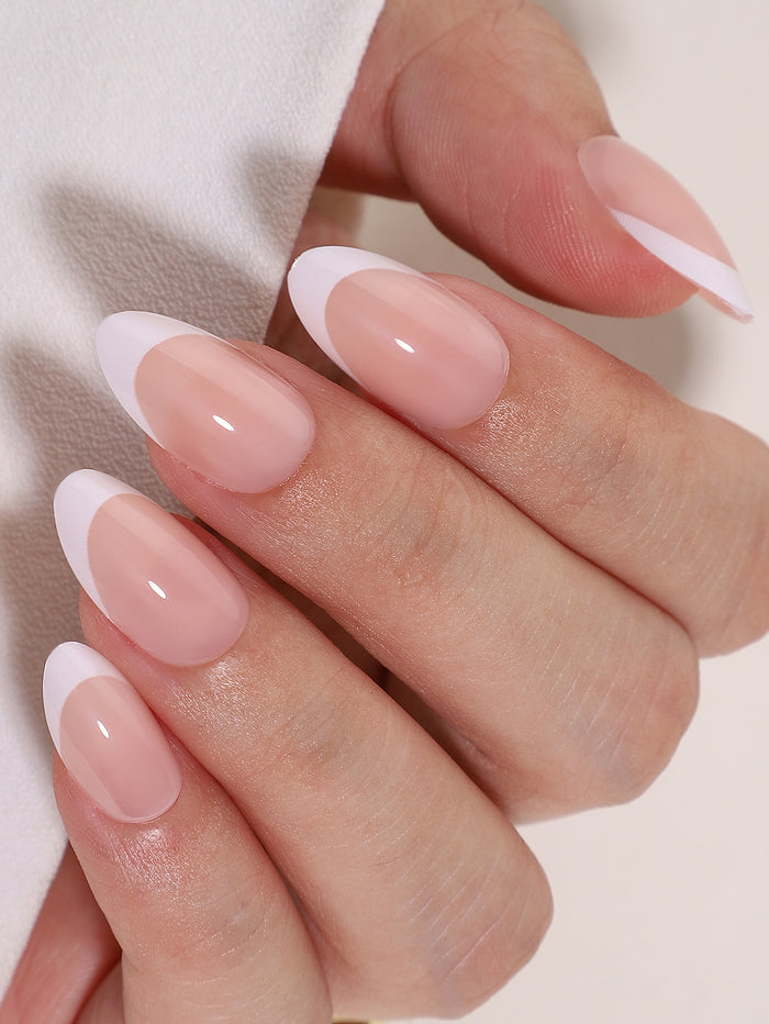 Bondi French Tip Press-On Gel Nails