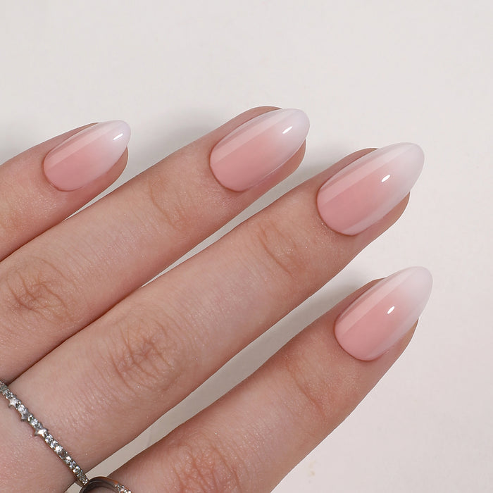 Elizabeth Bay Soft Pink Ombre Press-On Gel Nails