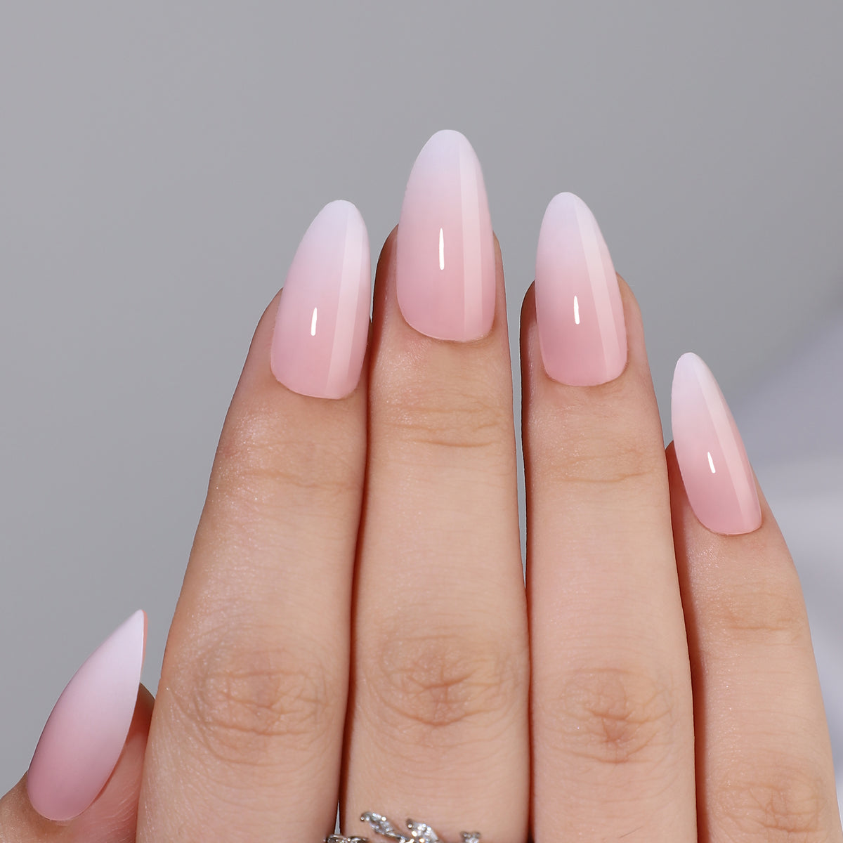 Wendys Secret Garden Ombre Pink Press-On Gel Nails